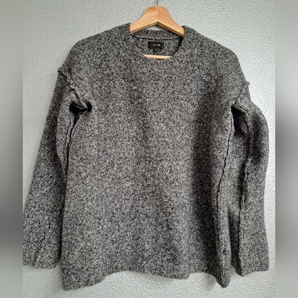 COPY - Joe's Salt & Pepper Wool Blend Crew Neck Sweater.    Size M - Picture 1 of 4